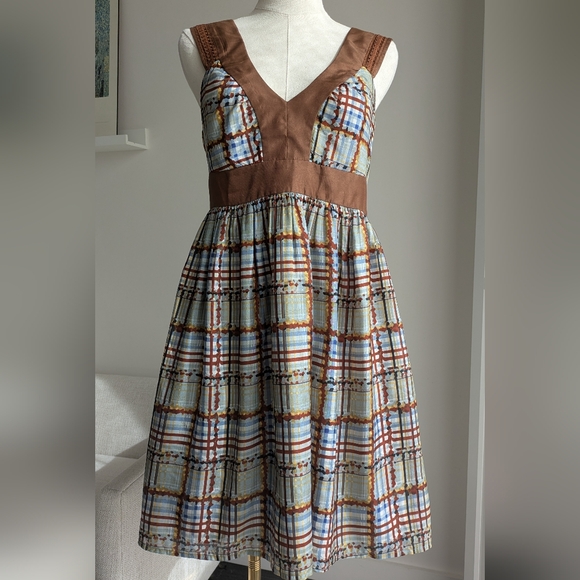 Burlapp Anthropologie Silk Dress - M - Picture 8 of 9